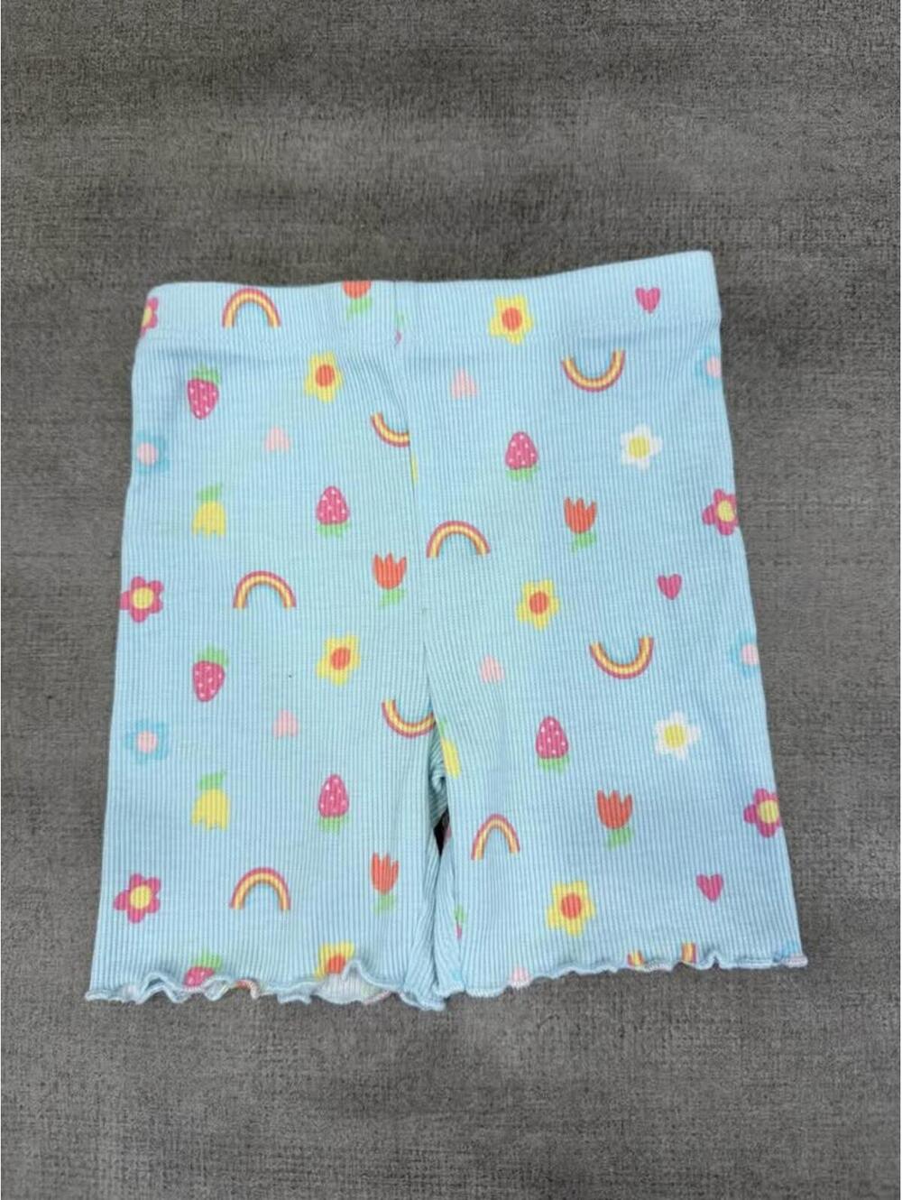 3t • Garanimals • Toddler Girl Shorts Rainbow Strawberry Flower